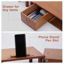 ROCDEER Dual Monitor Stand Riser with Drawer for Desk Laptop