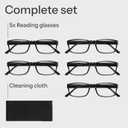 Gaoye 3.0 Professional Reading Glasses for Men for All Day - Computer Readers with Blue Light Protection - Value Pack