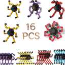 36pcs Fingertip Gyro Toy Fidget Mechanical DIY Transformable Fidget Spinners Fidget Toys Robot Creative Chain Gyro Toy for Goodie Bag Stuffers Party Favors Gift Prizes Novely Anxiety Toys