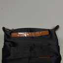 GIVLEFLY Mini Purse Organizer Insert with Zipper, Lightweight Handbag Organizer Insert with Handle, Multiple Pockets for Small Items, Bag Organizer Insert for Tote & HandbagsBlack