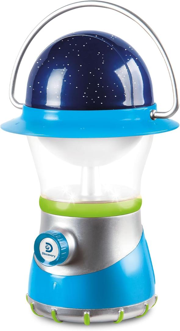 Discovery LED Starlight Lantern 2-in-1 Hanging Lantern & Star Constellation Projector with Guide, Easy to Use for Children, Battery Operated, Educational Camping Toy (Blue)