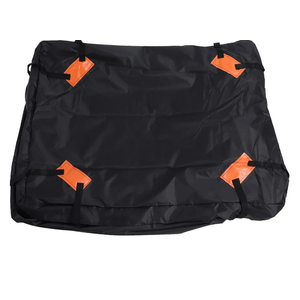 Luqeeg Car Roof Bag, 44 X 34 X 17 Inch 425L Large Capacity Rooftop Carrier Bags, Universal Oxford Cloth Soft Roof Top Luggage with Anti Slip Mat for All Vehicles (600D)