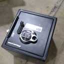 SentrySafe Fireproof and Waterproof Home Safe with Biometric Fingerprint Lock, Keypad, and Key Lock for Securing Money, Jewelry, Documents, 1.23 Cubic Feet, SFW123BTC