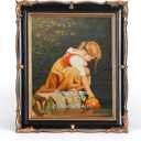 PHAREGE Vintage Picture Frame 8x10 Black Gold, 8 by 10 Ornate Decorative Antique Frame with Mat for 5x7 Photo, Fancy Matted Frame for Desktop or Wall, Horizontal or Vertical