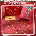 Liliaafar 325pcs Christmas Lip Gloss Keychain Making Kit for Women 60 Lip Gloss Charms 50 Bells 24 Keychain Clips 150 Jump Rings 32.8 Feet Gold Chains for Jewelry Necklace Bracelet Making DIY Crafts