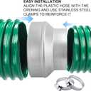 Duct Reducter 10 to 8 Air Ducting Reducer Increaser Air Duct Adapter or Round Metal Pipe Reducer for Bathroom Kitchen Ventilation Systems