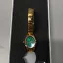 Small Gold Watches for Women, Easy to Read Ladies Analog Watch, 30M Waterproof, Luminous Dial, Stainless Steel Stretch Expansion Strap