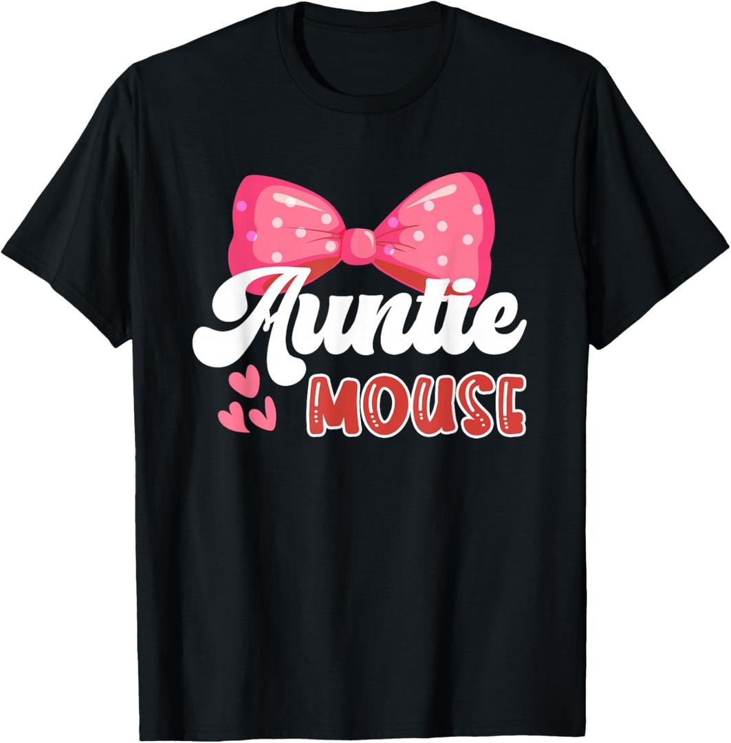Cute Auntie Mouse | Nephew Niece | Aunt Women T-Shirt, M