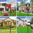 80 Inch Adjustable Bird Feeder Pole,Bird House Pole Suitable for Feeders & Birdhouse,Weather Station,Heavy-Duty Rustproof Design,Enhance Outdoor Decor & Birdwatching Experience
