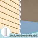 Therwen 8 Pcs Aluminum Siding Corners 8 Inch Outside White Corner Caps Smooth Siding Trim, Metal Nails Included for Mobile Home House Exterior