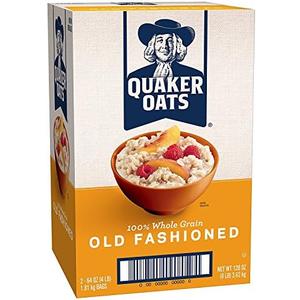 Quaker Old Fashioned Rolled Oats, Non GMO Project Verified, Two 64oz Bags in Box, 90 Servings, 4 Pound (Pack of 2) BB 12/15/26