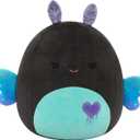 Squishmallows Original 14in Salem The Mischievous Black and Teal Moth  Official Jazwares Plush (Large)