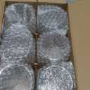 Hobnail Drinking Glasses Set of 6, 10 oz, Cocktail Glasses Vintage Glasses Drinking Set Glass Cups Mixed Drinkware Set Vintage Glassware Set for Juice, Cocktail, Whisky, Soda, Beverages. Clear