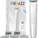 Bikini Trimmer for Women, Painless Electric Shaver & Razor for Pubic Hair, Body & Sensitive Skin, Cordless USB Rechargeable Groomer for Travel with 2 Replacement Heads & 3 Guide Combs