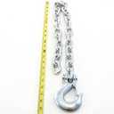 Red Hound Auto 3/8 Inches x 35 Inches Safety Chain for Towing with Slip Hook 17,000 LB Trailer Tow Pair