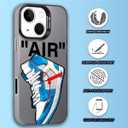 Cool Luxury Phone Case for iPhone 16 Case for Boys,Men Classic Sneaker Design,Aesthetic Street Shockproof Designer Cases Compatible with iPhone 16