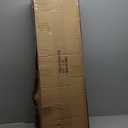 SMQLJXC 28"-8.5"L X 35.5"H Single Post Wrought Iron Handrails for Outdoor 1-3 Steps, Metal Outdoor Stair Railing, Railings for Steps, Fits Garage, Porch (White)