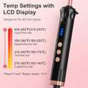 3/8 Inch Curling Iron Wand for Long Short Hair, Small Ceramic Barrel Hair Curler with Adjustable Temperature, 9mm Mini Curling Irons for Springy Spiral Tight Curls, Dual Voltage
