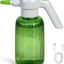 Diivoo Electric Spray Bottle 2L/0.5 Gallon, 3 Speed Flow Rechargeable Battery Powered Sprayer, Adjustable Nozzle Automatic Spray Bottle, Outdoor & Indoor Plant Sprayer for Garden