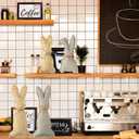 4 Pieces Easter Rustic Bunnies, Farmhouse Easter Decor Bunny Stuffed Fabric Rabbit Spring Decor for Easter Home Desk Counter Tiered Tray Basket Bowl Fillers Rabbit Collections