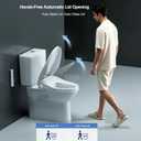 Auto Open Lid,Heated Bidet Toilet Seat with Remote, Elongated