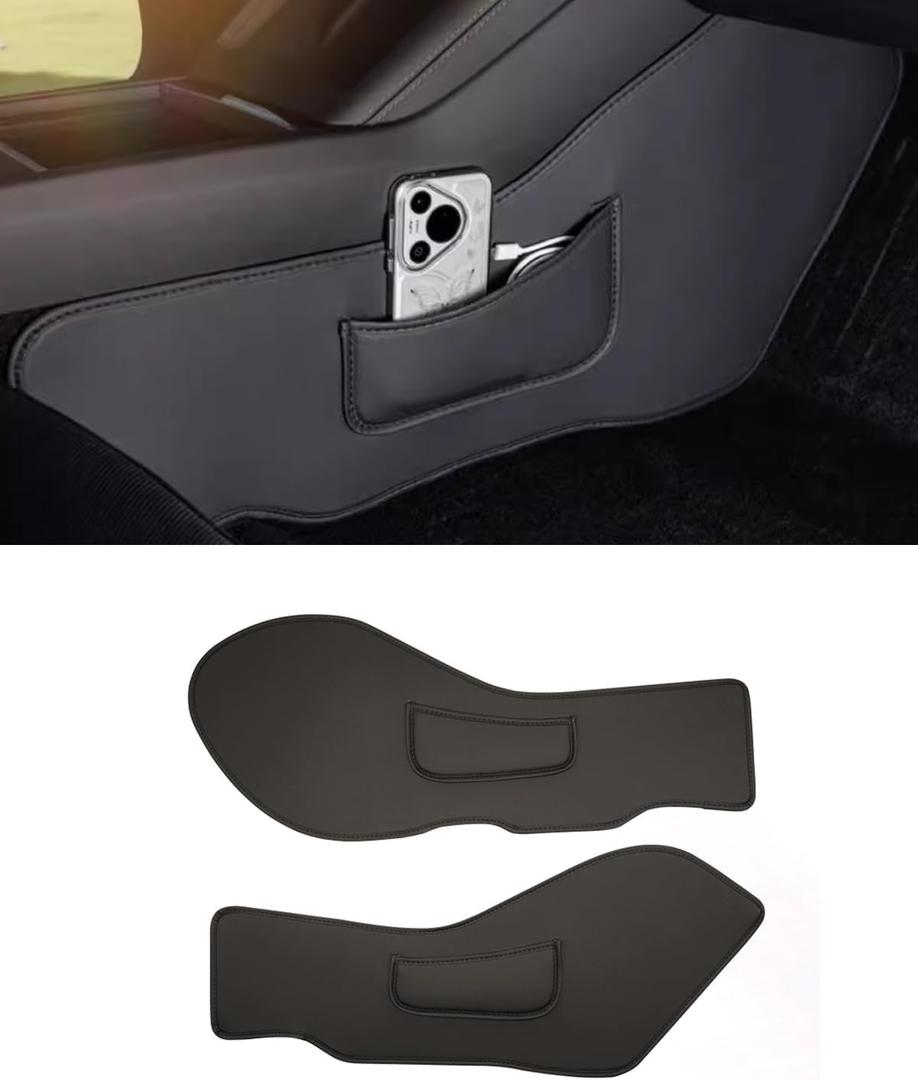 Center Console Side Anti-Kick Mats,Model 3 Highland Dust Resistant Protector Cover Leather Fabric Anti Kick Pad Compatible with Tesla Model 3 Highland 2024 2025 2026 (for model 3 highland)