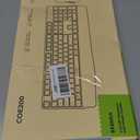 seenda Wireless Bluetooth Keyboard Mouse Combo, COE200 Ergonomic Keyboard with Wrist Rest, Silent Mouse, Multi-Device Connection, Full-Size Compatible for Windows PC Laptop Mac MacBook, Black