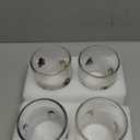 Tessco for you 4 Pcs Christmas Icon Juice Glasses Cup Set - Gingerbread Man, Candy Cane, Snowman & Christmas Tree Stemless Drinking Wine, Water, Coffee Glass Cup for Holiday Party Gift