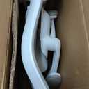 TRALT Ergonomic Office Chair - Desk Chair with Wave High Back Adjustable Lumbar Support Computer Chair - Gaming Chairs Mesh Backrest and PU Leather Seat for Home Reading Chairs to Adults(Grey)