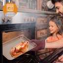 SS&CC Nonstick Baking Sheet Pan Set of 3, 0.8mm Carbon Steel Cookie Sheets for Oven - Half/Quarter/Jelly Roll Pans with Diamond Texture, PFOA-Free & Oven Safe (17.5x12, 15.5x10.2, 13.5x9.5 Inch) (Gold)