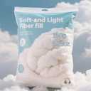 150g/5.29oz Polyfill Stuffing for Stuffed Animals,Toys, Cloud Decorations, and More Crafts - Hypoallergenic Soft Pillow Filling Stuffing, High Resilience Fill Fiber, Machine Washable, Natural White