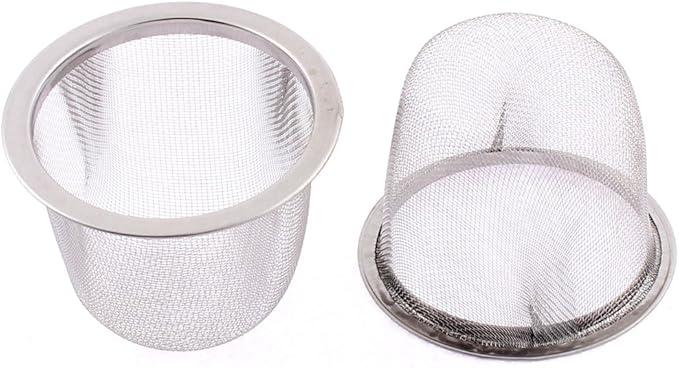 uxcell Stainless Steel Wire Mesh Tea Infuser Strainer Basket 63mm Dia 1 pc