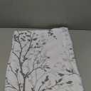 Luvyohmee Tree Branch Printed Curtain Valance, 18 inches Long Window Treatment Valance, Grey Window Valances for Kitchen, Bathroom, Dining Room, Living Room, Bedroom and Kids Room,1 Panel