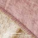 MIULEE Pack of 2 Valentines Couch Throw Pillow Covers 18x18 Inch Blush Pink Farmhouse Decorative Pillow Covers with Stitched Edge Soft Chenille Solid Dyed Pillow Covers for Sofa Bed Living Room