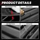 LASFIT Truck Bed Mat for Honda Ridgeline 2026 2025 2024 2023 2022 2021 2020 2019 2018 2017 5.3FT (64.0 in) Bed Mat, TPE All Weather Custom Fit Truck Cargo Bed Liner, Black
