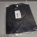 REORIA Womens Long Sleeve Shirts 2025 Fall Trendy Deep V Neck Slim Fit Basic Tops Casual Going Out Top Tee Blouse (Black, M)