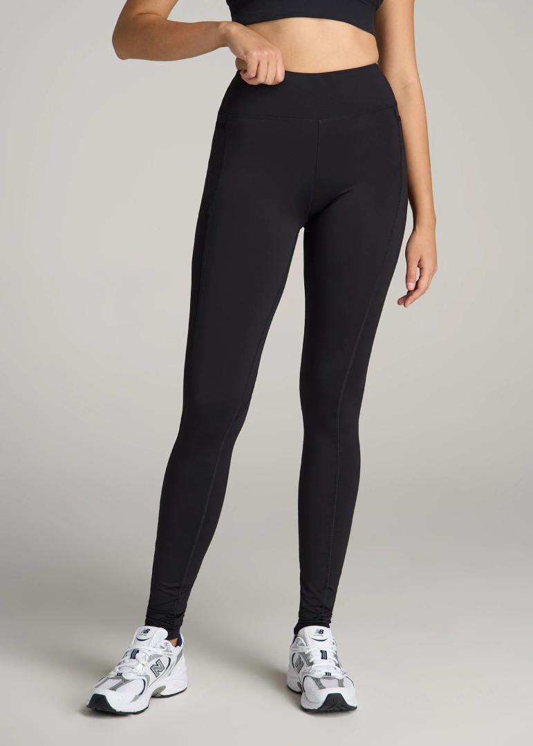 Tall Leggings: Women's Tall Black Legging , Black, XL