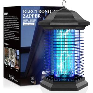 Insect Killer, 18W 4000V, Electric Fly Trap, 3 Mosquito Control Technologies and 2 Safety Protection Technology, IPX4 Waterproof, Mosquito Repellent Lamp