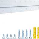 French Cleat Heavy Duty, Aluminum French Cleat, Headboard Wall Mounting Brackets with Screws, Heavy Mirror Mounting Hardware (24 Inch-1 Pair, Support 160 lbs)
