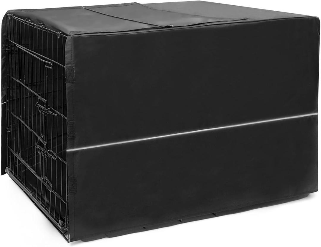 Dog Crate Cover 48 Inch - Machine Washable and Durable Pet Kennel Polyester Cover for Indoor Outdoor Protection - Fits Most Standard Wire Dog Crates (48 Inch)