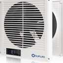 8" Room to Room Air Transfer Fan for Quietly Circulating Air, Reversible Airflow Design, 300 CFM Programmable Through Wall Fan, Durable Build Quality, 10 Speed Thru Wall Exhaust Fan for Closet,Laundry