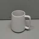 Smilatte 24 OZ Large Coffee Mug, Nice Ceramic Boss Tea Cup with Big Handle for Dad Men Women, Unique Style For Any Kitchen, White