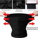 4 Pcs Neck Gaiter Cooling Face Mask Wind-proof Scarf Bandana for Men Women