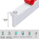 Collapsible Shower Water Guard Water Splash Guard Water Dam Barrier Shower Threshold for Shower Stall, Stay Dry Retainer for Wet and Dry Separation for Bathroom (39")