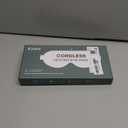 Ezona Cotton Cordless Heated Eye Mask, 2000mAh Warm Eye Compress Mask for Dry Eyes, Washable Eye Heating Pad for Travel, MGD, Blepharitis, Sinus Migraine with 10W Charger, Gray