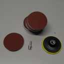 100PCS Angle Grinder Sanding Discs and 4 Inch Hook and Loop Backing Pad (5/8-11 Threads) with 8MM Drill Adapter, Angle Grinder Attachments for Sanding Polishing 40-800 Grits