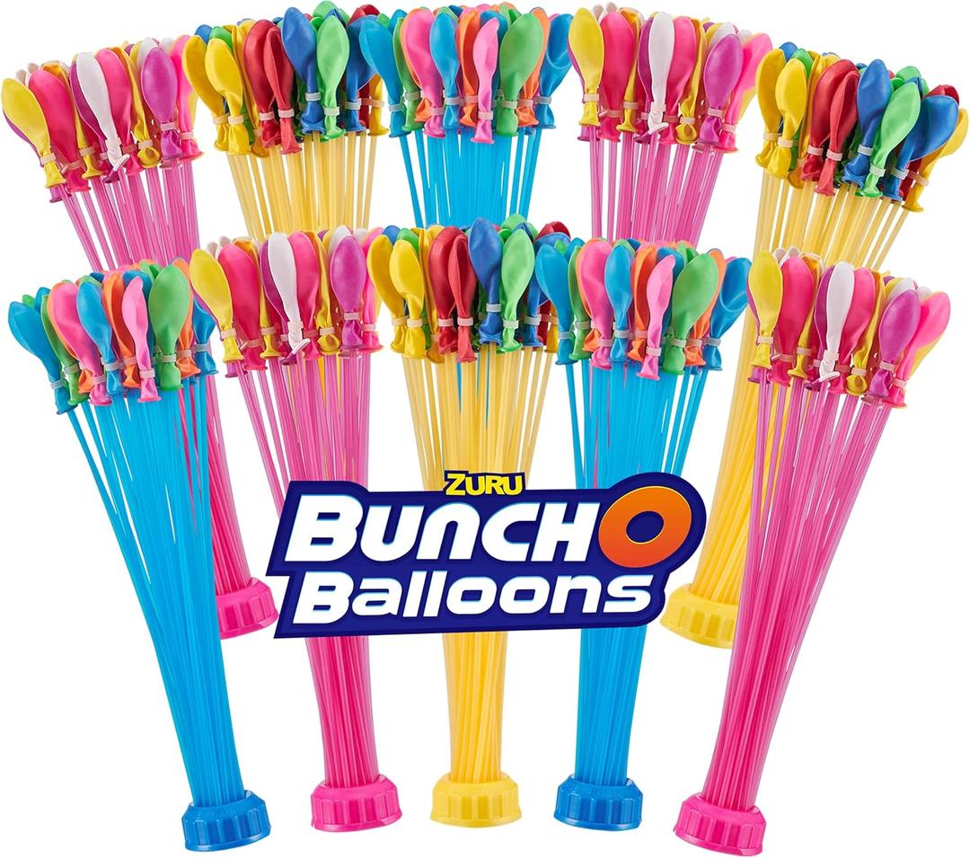 ZURU BUNCH O BALLOONS - 350 Rapid-Fill Crazy Color Water Balloons (10 Pack) 