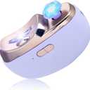 3 in 1 Automatic Electric Nail Clipper Polishing, Electric Fingernails Trimmer Clippers for Seniors Adult, Safe Convenient Electric Nail Trimmer Cutter Nail File Clip Storage 2 Speeds, Purple