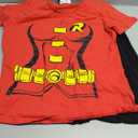 Rubie's Costume DC Comics Women's Robin T-Shirt With Cape And Eye Mask (Large)