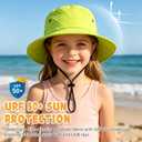 Outdoor Kids Sun Hat UPF 50+ Sun Protection Foldable Bucket Hat Breathable Summer Beach Fishing Safari Hat for Boys Girls